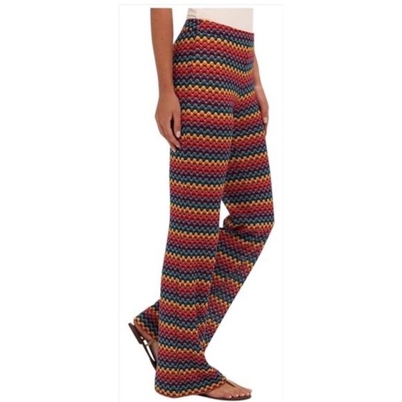 Trina Turk Perleen Rainbow Honeycomb Hippie Pant Size P(p 0-2) NWOT - Picture 2 of 13